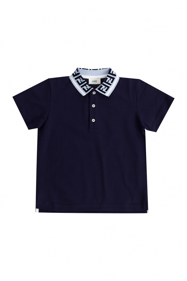 【関税＆送料込み】Fendi T-Shirt And Polo Shirt Polo shirt Cotton Blue | Fendi